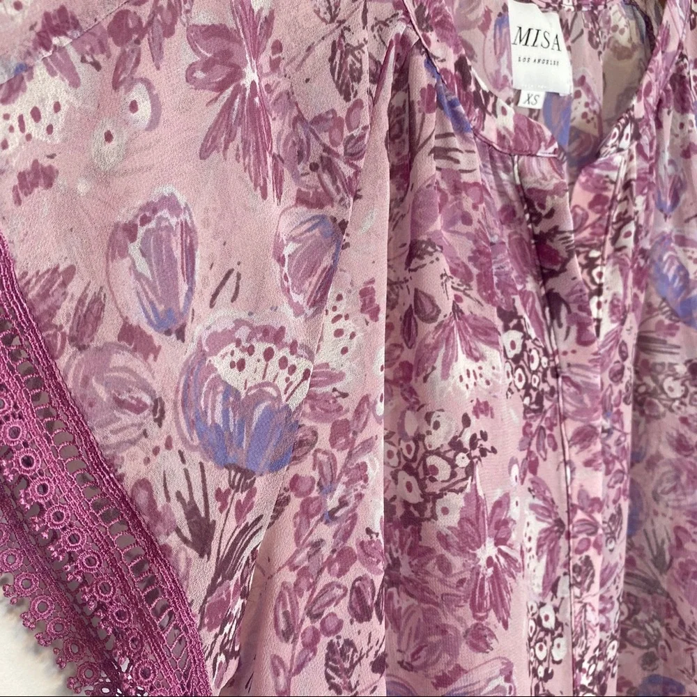 Misa Kajol Floral Top - Picture 3 of 5